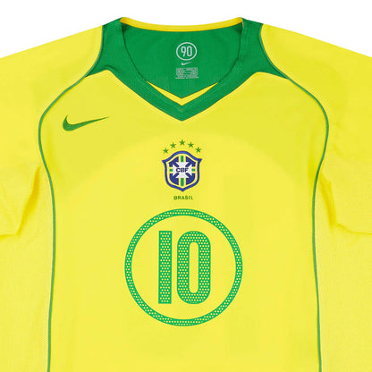 2004-06 BRAZIL NIKE HOME SHIRT RONALDINHO #10