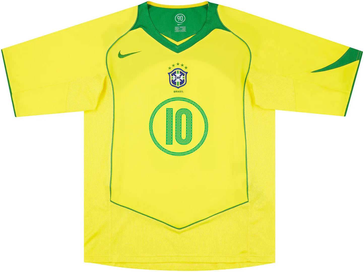 2004-06 BRAZIL NIKE HOME SHIRT RONALDINHO #10